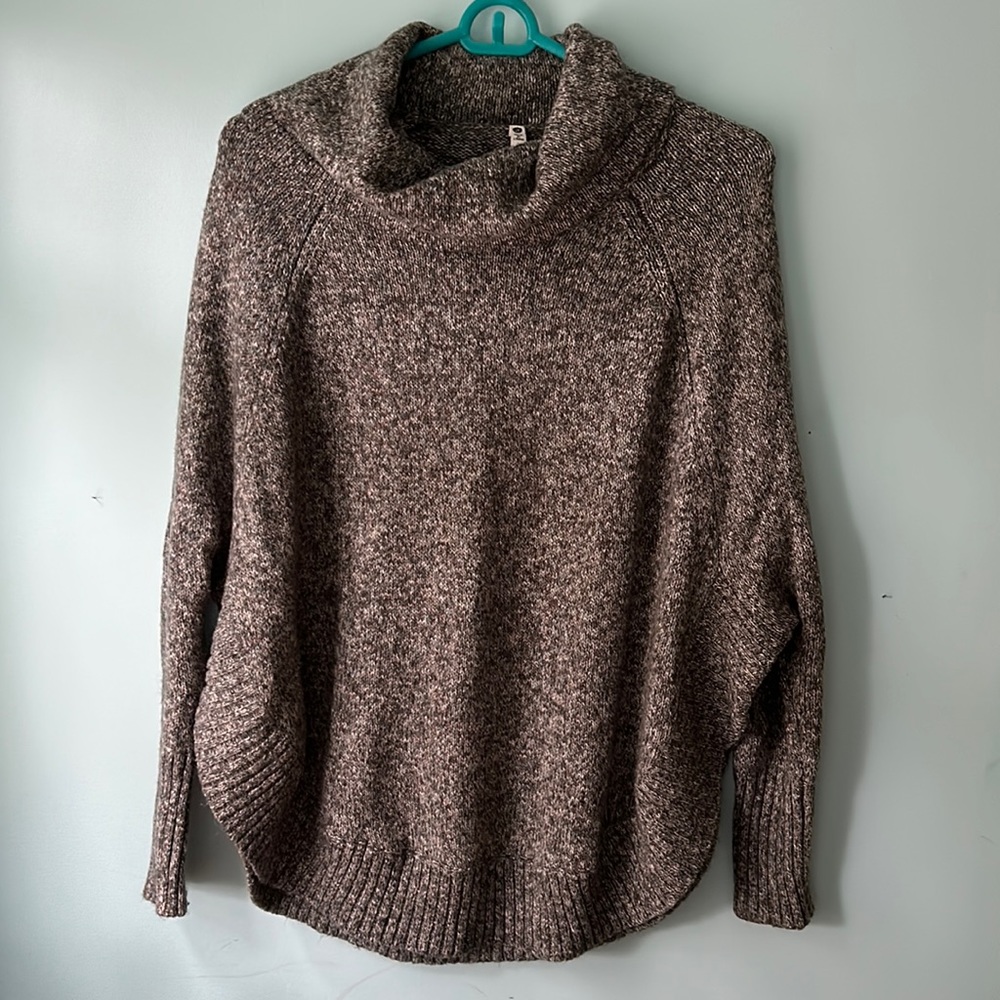 Poncho Pullover cowl neck sweater